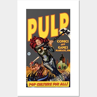 PULP Ax Woman Posters and Art